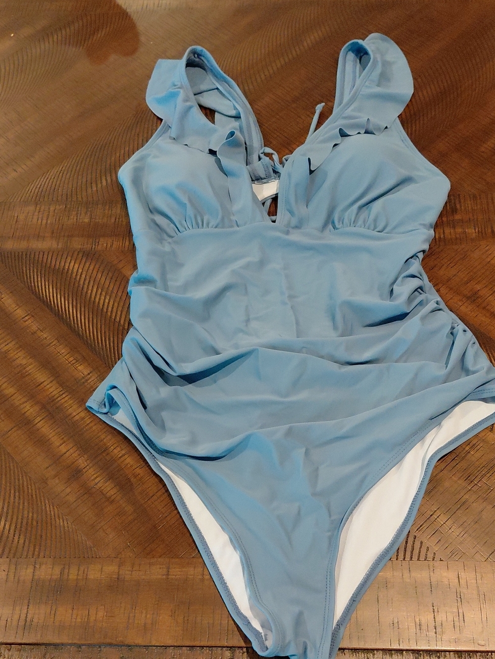 Women's One-Piece Swimsuit - Light Blue